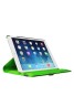 Apple iPad 2/3/4 360 Rotaing Pu Leather with Viewing Stand Plus Free Stylus Case Cover -Green